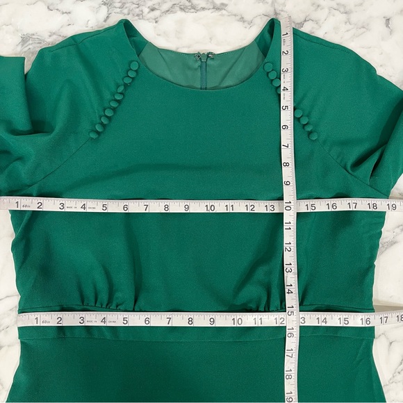 Hutch Kelly green long sleeve dress button detail XL - Picture 5 of 10